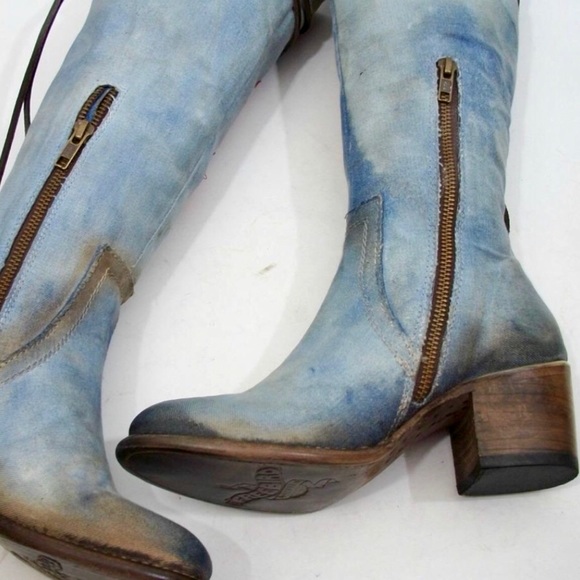 ⚡️LAST 1⚡️NIB Freebird Cyrus Floral Denim Boots!!! - Picture 6 of 7